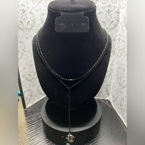 20” Necklace with moon n star pendant and chain extender. Handmade by Mua.